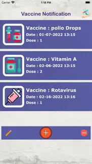 vaccine notification reminders iphone screenshot 1
