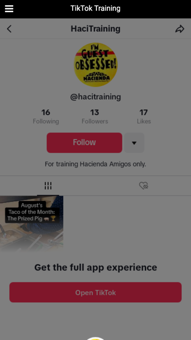 Hacienda Amigo App Screenshot