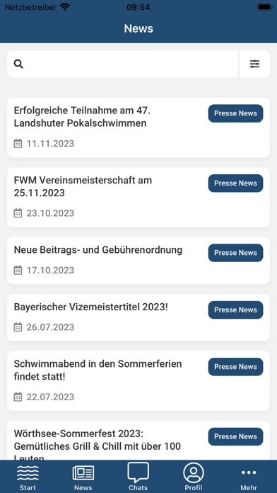 FWM Freier Wassersportverein Screenshot