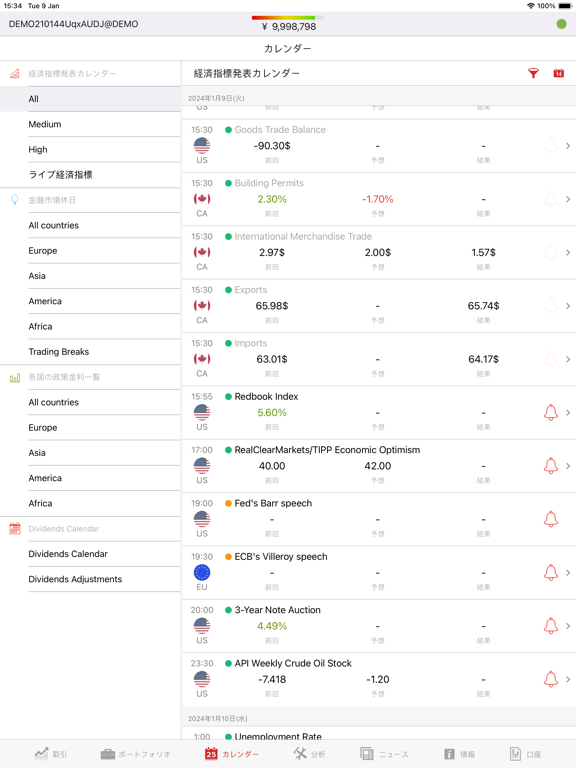 Screenshot #6 pour JForex Trader Japan for iPad