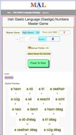 Game screenshot Irish Gaelic M(A)L apk