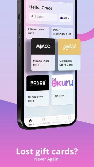 Okuru Gift Card App Screenshot