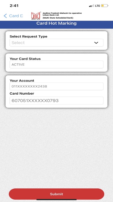 A.P. MAHESH CO-OP.URBAN BANK. Screenshot