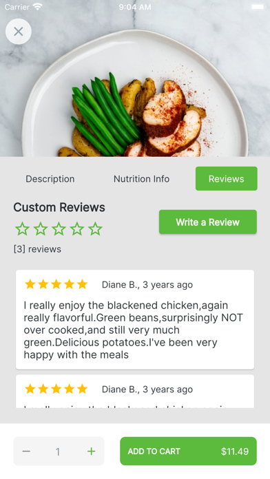 Max Fit Meals App Screenshot
