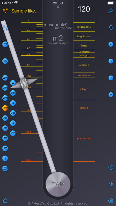 musebook metronome m2 Screenshot