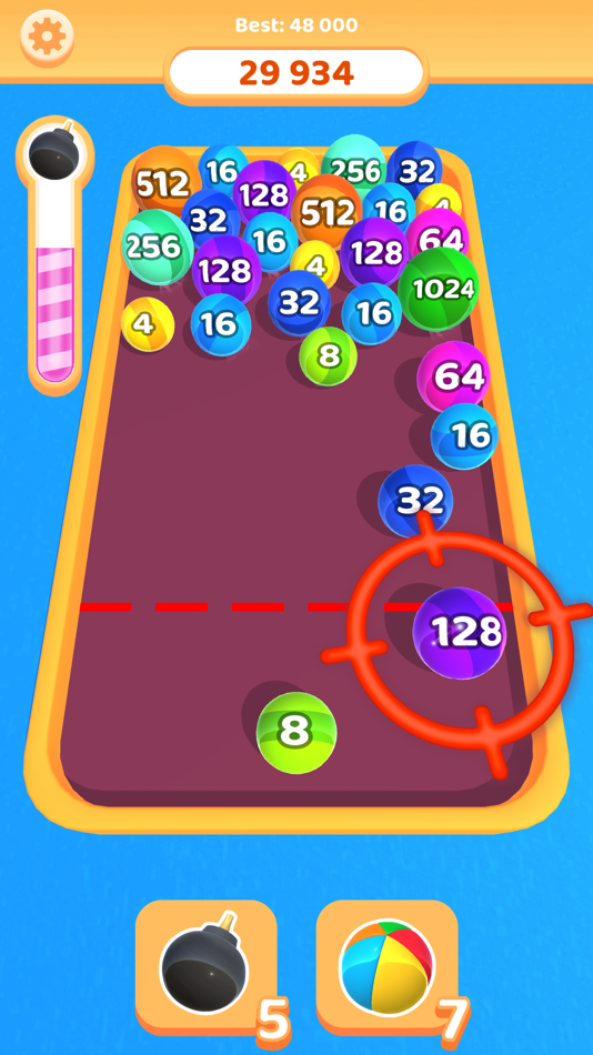 #5. Bubble 2048 3D (iOS) 由: Dual Cat
