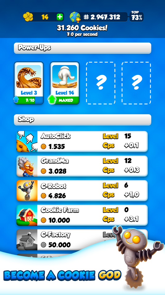 #3. Cookie Clickers (iOS) 来自: Tiny Games