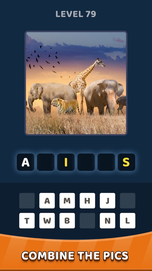 #3. 4 Pics 1 Word: Word Guess Game (iOS) By: Hiren Gabani