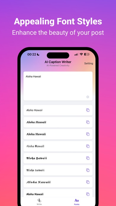 Caption Writer AI Screenshot