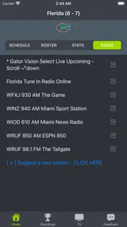 florida football schedules iphone screenshot 4