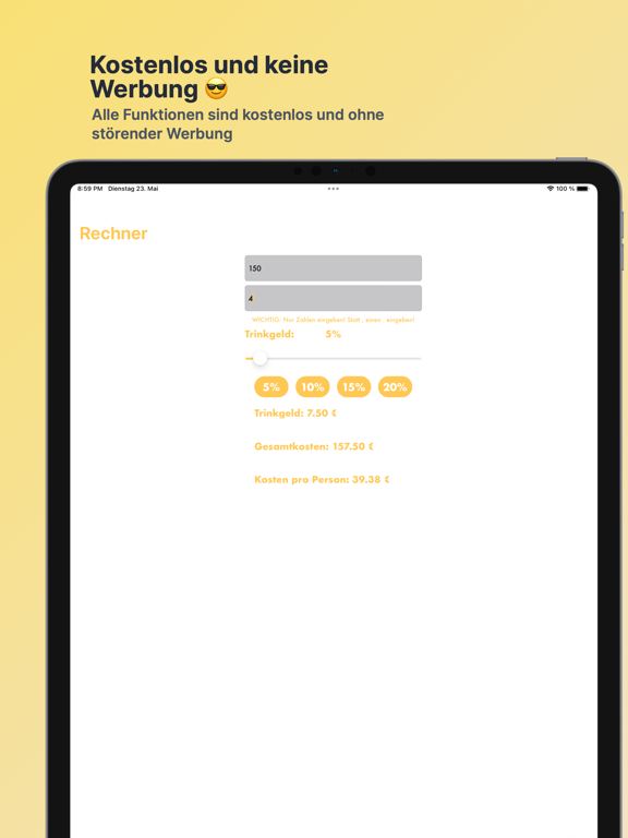 Screenshot #6 pour Trinkgeld World plus