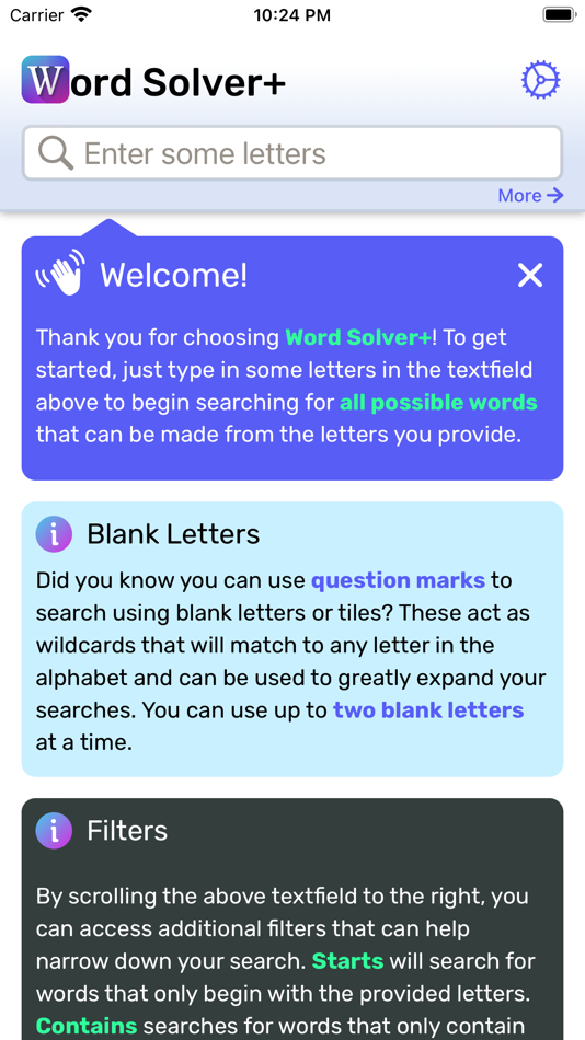 #1. Word Solver+ (iOS) By: Colin Keith