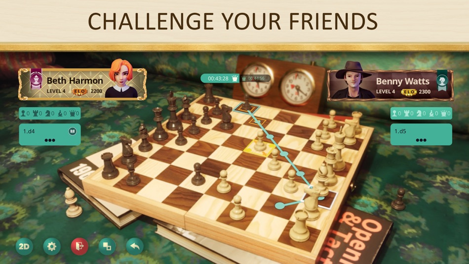 #4. The Queen's Gambit Chess (iOS) От: Netflix, Inc.