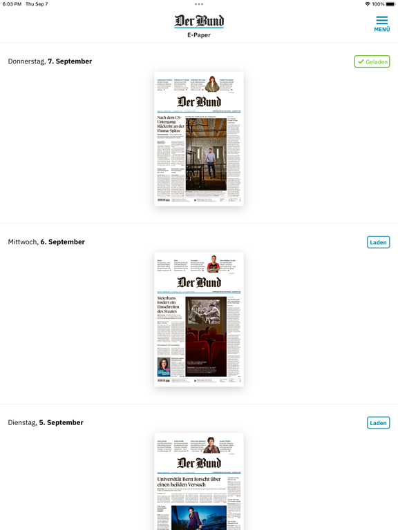 Screenshot #4 pour Der Bund E-Paper