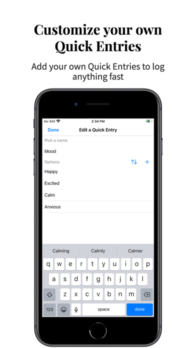 Context-free Self Tracker Screenshot
