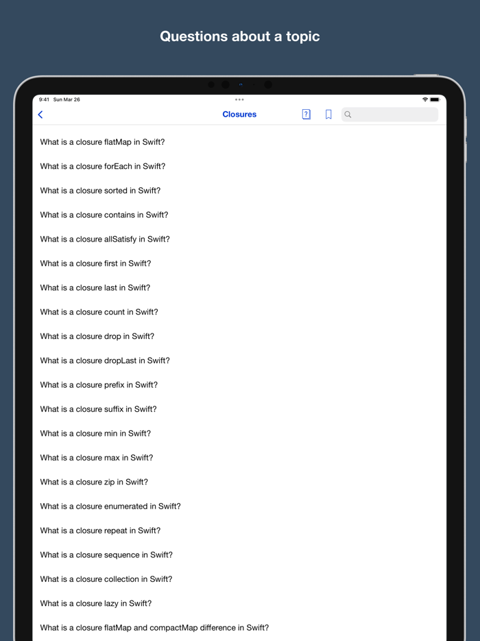 2000 Swift interview questions