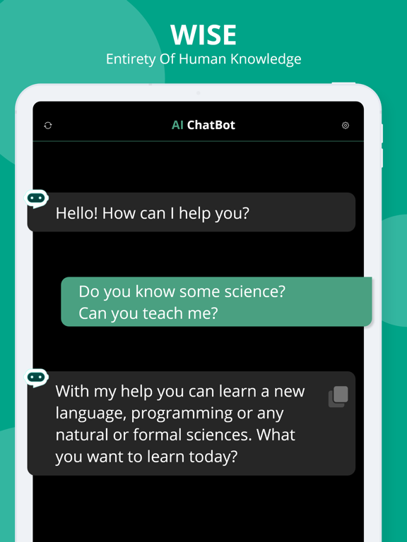 Screenshot #6 pour AI Chatbot