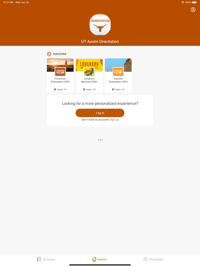 UT Austin Orientation