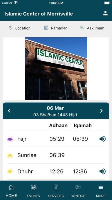 Islamic Center of Morrisville Screenshot