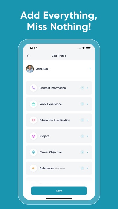 Resume Maker & CV Builder Screenshot