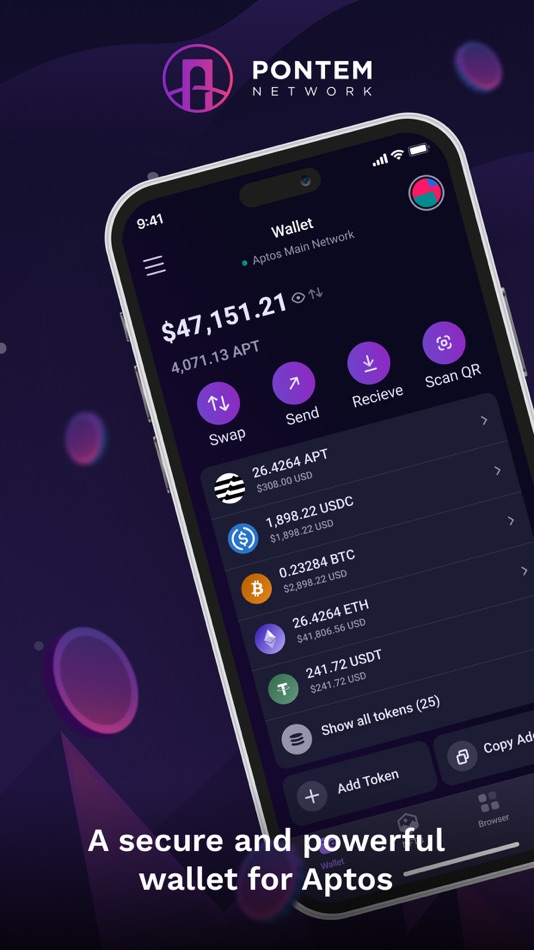 #1. Pontem: DeFi wallet for Aptos (iOS) 由: Pontem Network