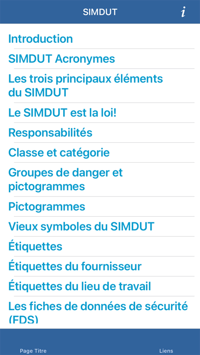 Screenshot #2 pour SIMDUT - Guide de poche