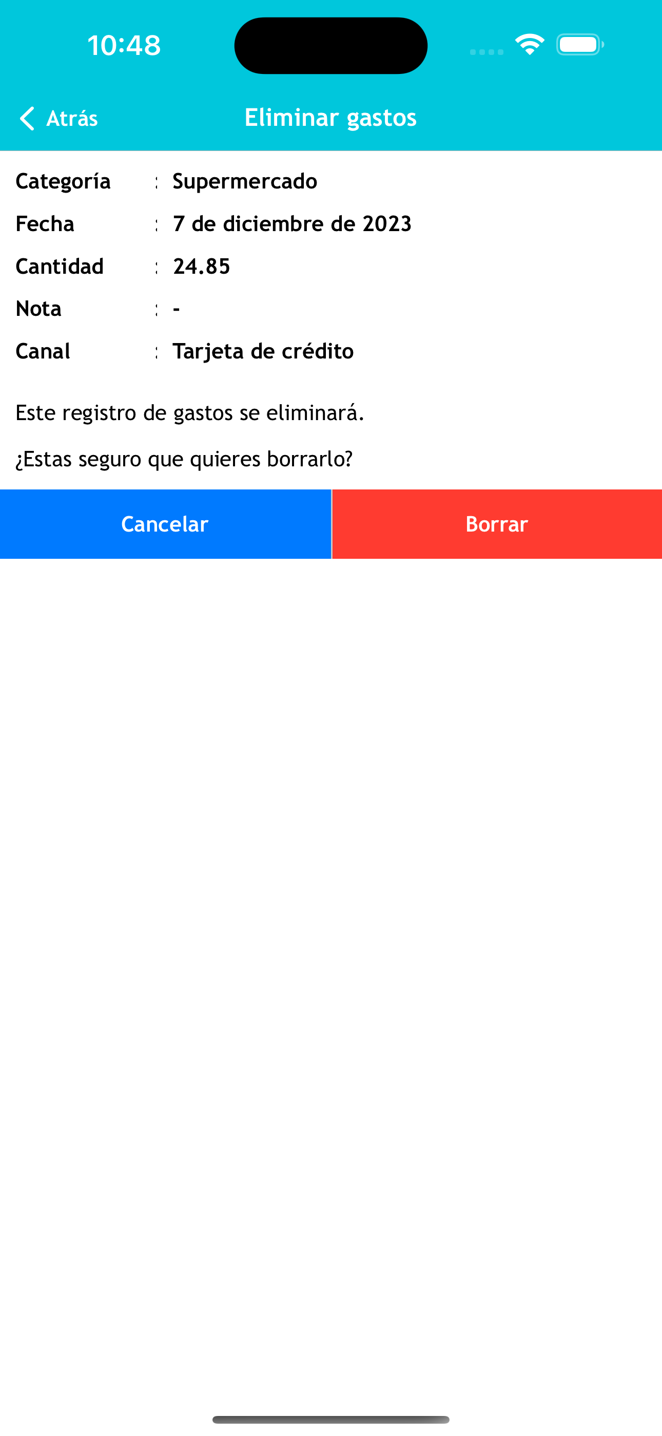 Gastos: Gestión de gastos