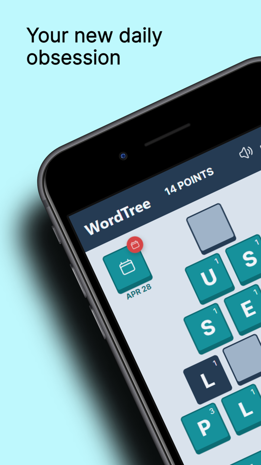 #1. WordTree - A Daily Word Puzzle (iOS) 由: Howard Watts