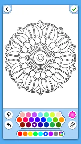 Game screenshot Flower mandala coloringbook hack