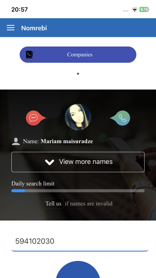#2. Nomrebi: Caller ID (iOS) 由: SG Coders, LLC