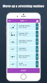 home workouts body building iphone screenshot 2