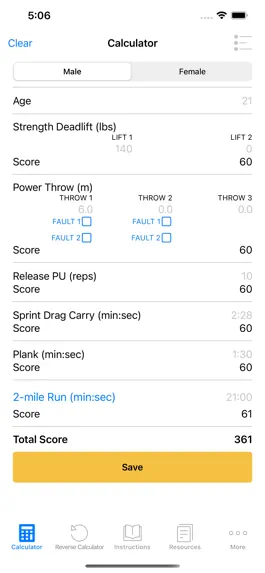 Game screenshot ACFT Calculator and Resources mod apk
