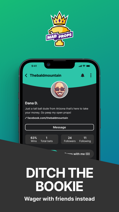 Mad Props - Social Sports Bets Screenshot