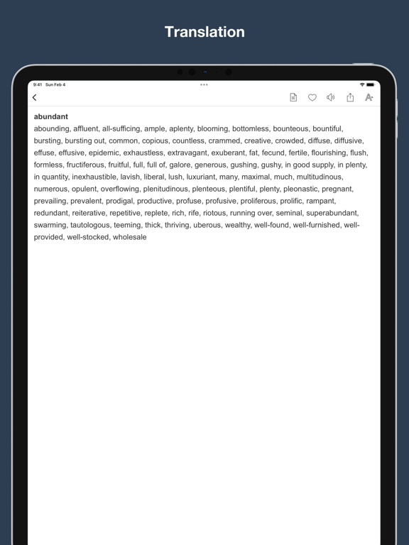 Screenshot #6 pour Moby Thesaurus - extended