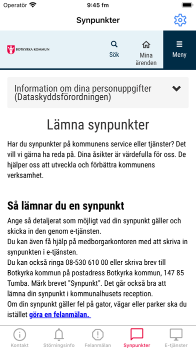 Botkyrka kommun Screenshot