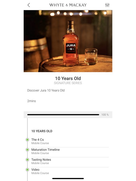 Whyte&Mackay iPad screenshot