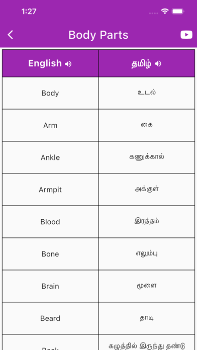 Daily Words English to Tamil Screenshot