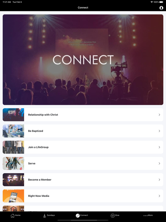 NewLife Church - Locust iPad screenshot 3 - Lifestyle app