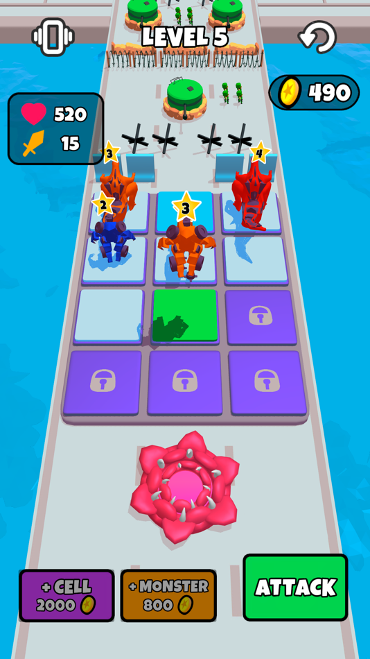 #5. Merge Monster 3D (iOS) 由: LIPSAR STUDIO, OOO