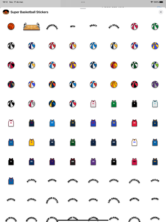 Screenshot #5 pour Super Basketball Stickers