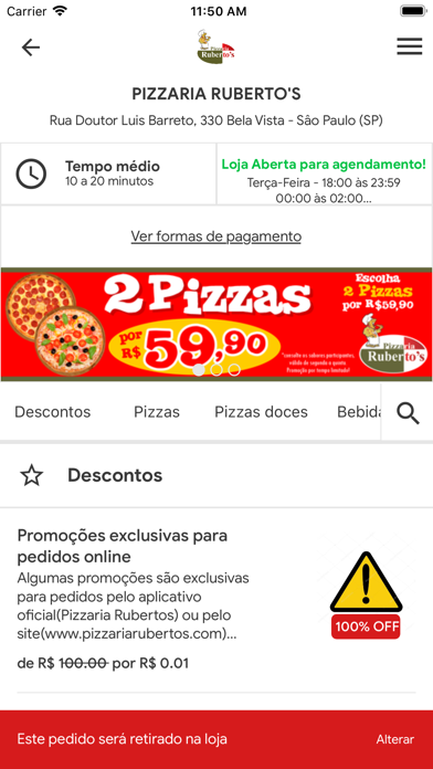 Pizzaria Rubertos Screenshot