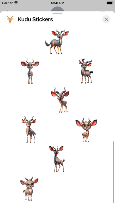 Screenshot #3 pour Kudu Stickers