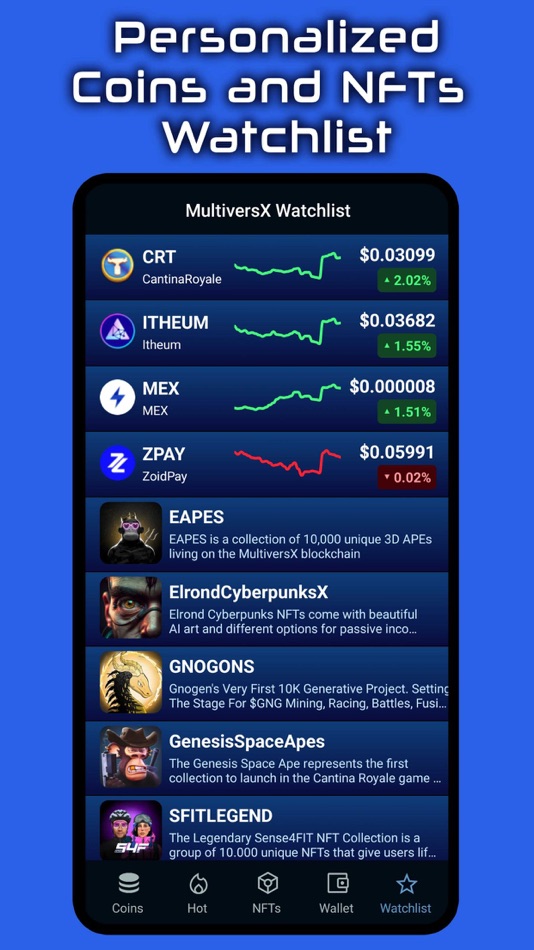 #7. MultiversX Tracker (iOS) By: CREATIVE STAR SOFT SRL