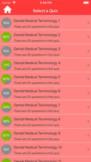 dental medical terms quiz iphone screenshot 2