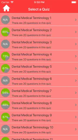 Game screenshot Dental Medical Terms Quiz apk