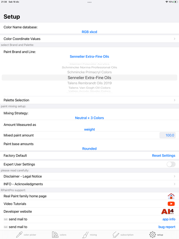 Real Paint mixing tools PRO iPad screenshot 3 - Entertainment app