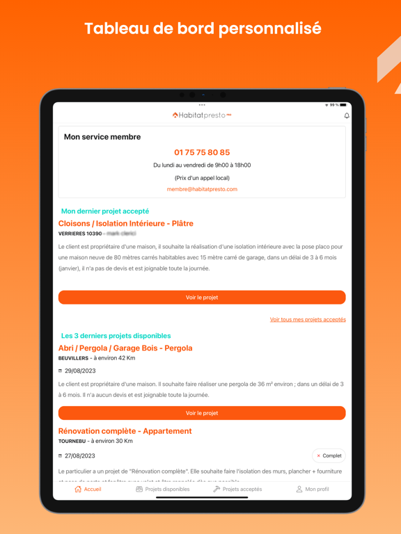 Habitatpresto Pro iPad screenshot