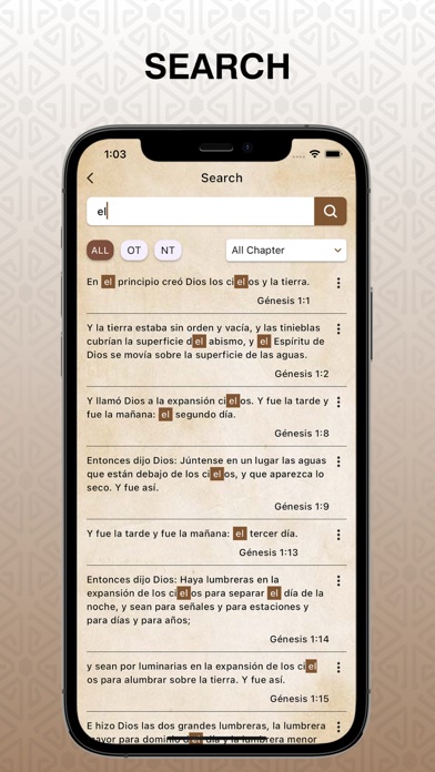 Biblia Reina Valera español Screenshot
