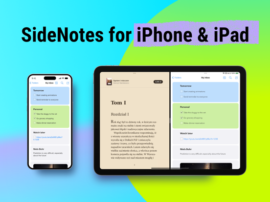 SideNotes iPad app afbeelding 1
