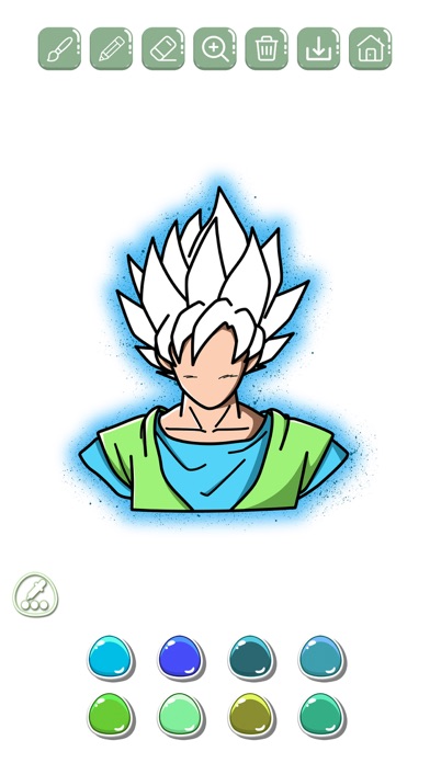 Manga & Anime coloring book Screenshot